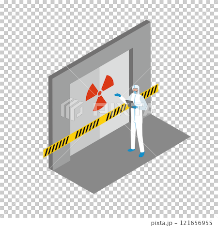 危険区域のイメージイラスト 121656955