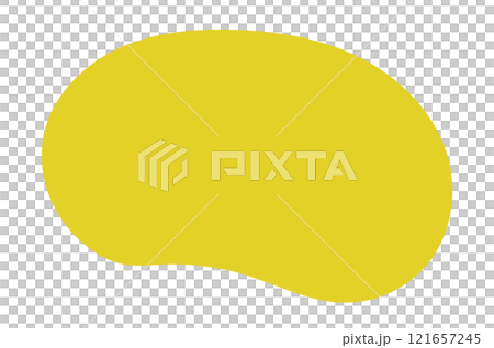 ゆるいフレームセット 抽象的な楕円のシェイプ 黄色 Set of cute abstract ゆるいフレームセット 抽象的な楕円のシェイプ 黄色 Set of cute abstract 121657245