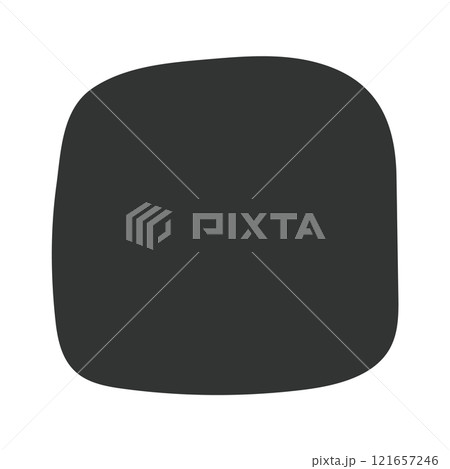 ゆるいフレームセット　抽象的な四角形のシェイプ　四角形　Set of cute abstract 121657246