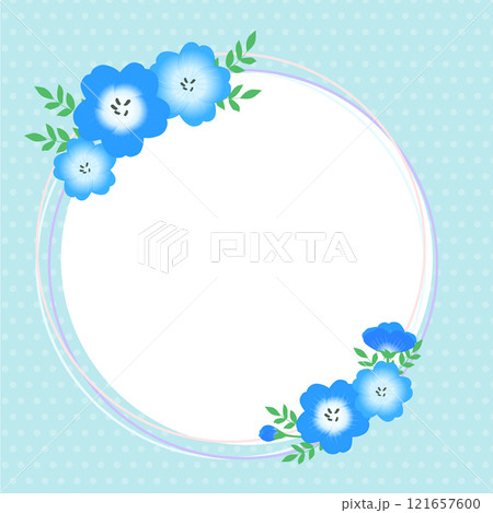 ネモフィラのフレーム 121657600