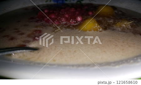 Bubur Ubi is a dessert from Indonesia Bubur Ubi is a dessert from Indonesia 121658610
