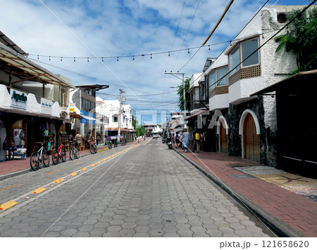 ガラパゴス諸島の各島々の自然景観 121658620