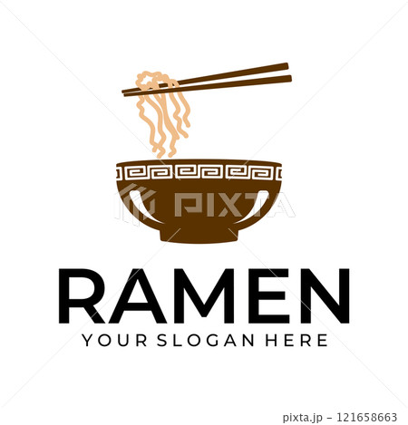 Ramen illustration logo Ramen illustration logo 121658663