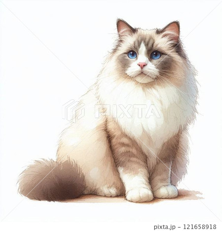 A3サイズ＊お部屋が明るくなるアート＊優しいラグドール猫