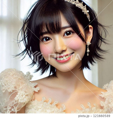 くせ毛の新婦 くせ毛の新婦 121660589