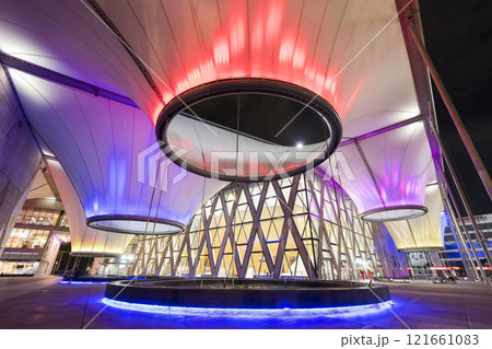 Building view of the Dadong Arts Center in Fengshan District, Kaohsiung, Taiwan is positioned as a multi-functional cultural park. Building view of the Dadong Arts Center in Fengshan District, Kaohsiung, Taiwan is positioned as a multi-functional cultural park. 121661083