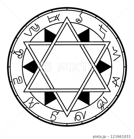 魔法陣（黒） 121661833