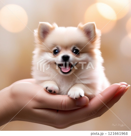 ありそうでない、手乗りポメラニアン 121661968
