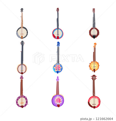 banjo set cartoon vector illustration banjo set cartoon vector illustration 121662664