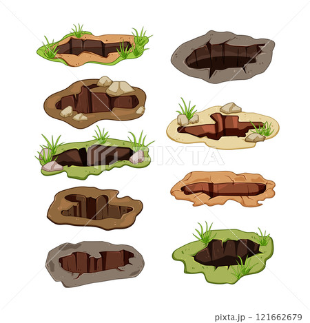 pit set cartoon vector illustration pit set cartoon vector illustration 121662679