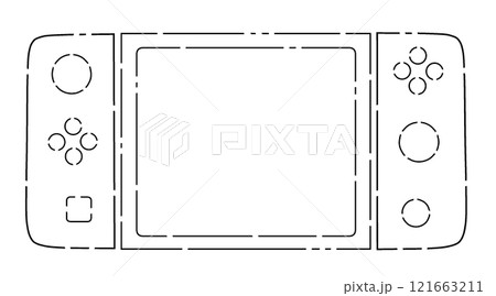 ゲーム機 イラスト 121663211