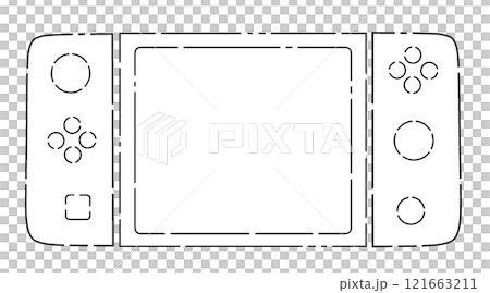 ゲーム機 イラスト 121663211
