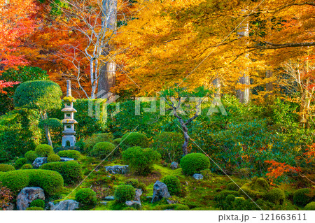 【京都風景】三千院 大原の里の紅葉は心にしみる秋色 【京都風景】三千院 大原の里の紅葉は心にしみる秋色 121663611