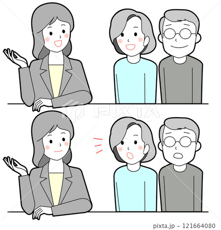 説明する女性 121664080