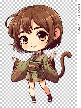 日服少女：猴子的生肖擬人化（生肖：猴子） 121665011