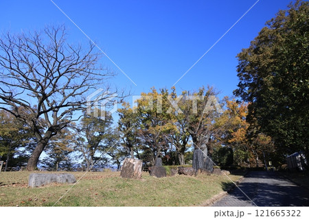 栃木県佐野市の佐野城址の風景 121665322