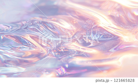 虹色に輝く抽象テクスチャ 121665828