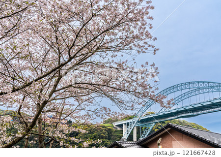 西海橋の桜【長崎県西海市佐世保市】 121667428