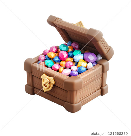 3D Treasure Chest 121668289