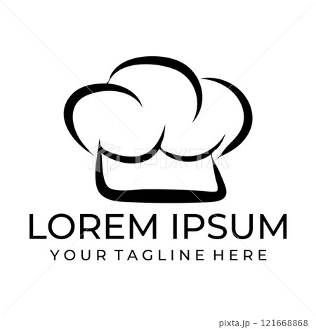 Chef hat logo vector illustration 121668868