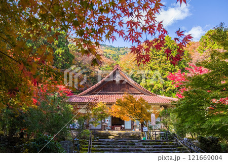 聖宝寺　本堂　鳴谷山聖宝寺　紅葉の名所　いなべ市　三重県 121669004