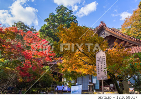 聖宝寺　本堂　鳴谷山聖宝寺　紅葉の名所　いなべ市　三重県 121669017