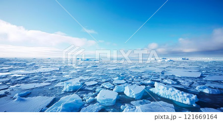 北極の流氷のイメージ01 121669164