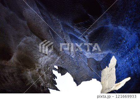 Huge sequoia tree, giant burnt Sequoia Trees in Sequoia National Park, California, US wildlife landscape 121669933