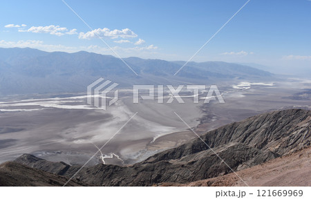 View of the Death Valley, California mountains and desert background, USA national parks landscape View of the Death Valley, California mountains and desert background, USA national parks landscape 121669969