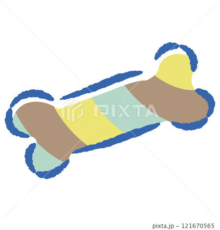 犬用おもちゃの手描きイラスト 犬用おもちゃの手描きイラスト 121670565