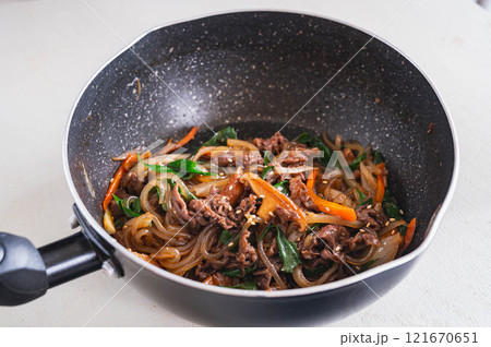 フライパンで作るチャプチェ 121670651