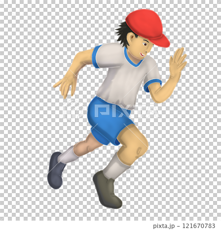 boy running in gym clothes boy running in gym clothes 121670783