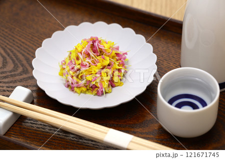菊の花の酢の物 121671745