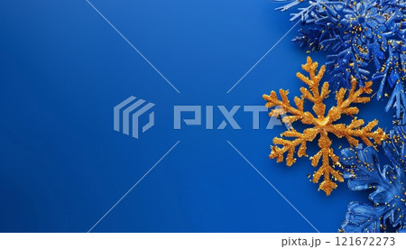 Clean winter template with place for text 121672273