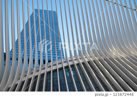 The World Trade Center, modern cityscape, reportage photography, Manhattan, NYC, NY, USA 121672448