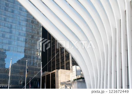 The World Trade Center, modern cityscape, reportage photography, Manhattan, NYC, NY, USA The World Trade Center, modern cityscape, reportage photography, Manhattan, NYC, NY, USA 121672449