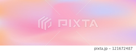 Modern Coral Pink Valentine Background, Pastel Lavender Glow with Peach and Blue Iridescent Burst 121672487