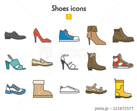 シューズのアイコン集 121672577