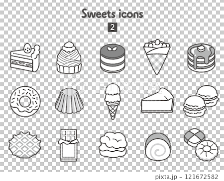 Sweets icon collection 2 121672582