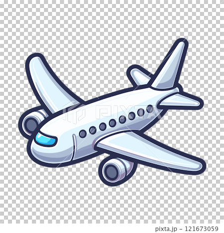 simple airplane illustration simple airplane illustration 121673059