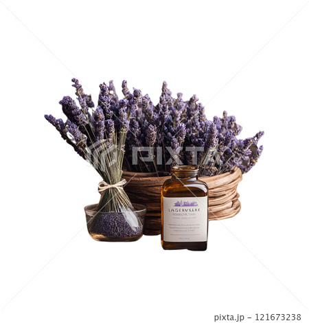 lavender in a bottle 121673238