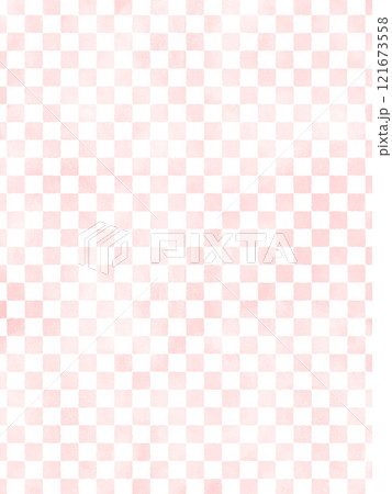 和柄パターン格子市松 桜色 ピンク イラスト背景素材 和柄パターン格子市松 桜色 ピンク イラスト背景素材 121673558