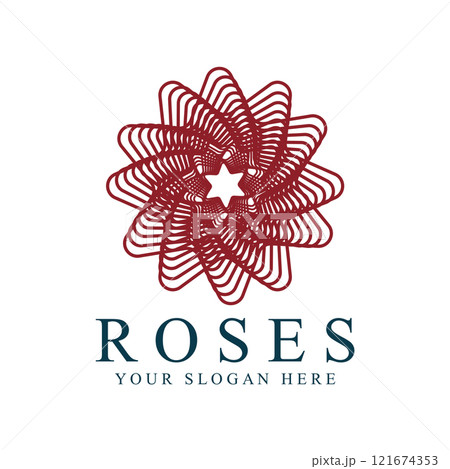 Rose logo illustration. 121674353
