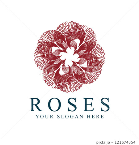 Rose logo illustration. 121674354