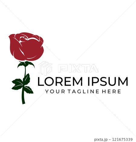 Rose logo illustration. 121675339