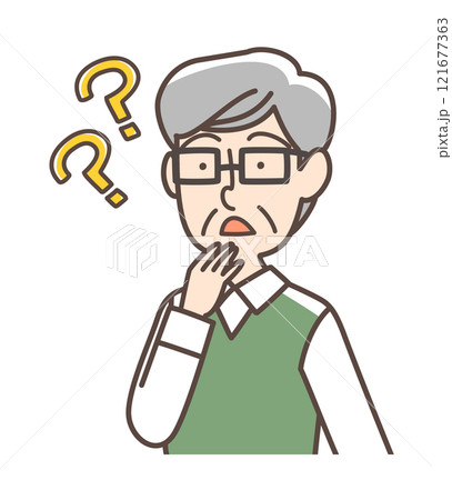 認知症のおじいさん 121677363