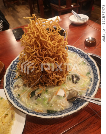 裾野市で食べた堅焼そば 121677478