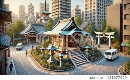 都会の中の静寂：恵比寿神社（東京都渋谷区） 121677929