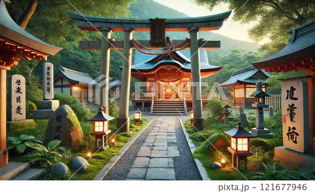 静寂と神秘の空間：月読神社（京都府） 121677946