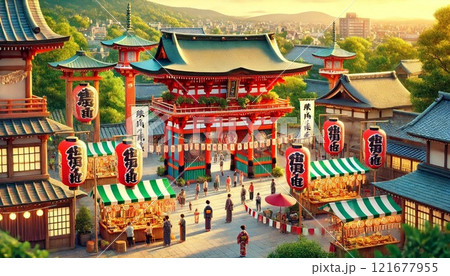 商売繁盛の象徴：今宮戎神社（大阪府） 121677955